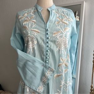 Khaadi blue kurta